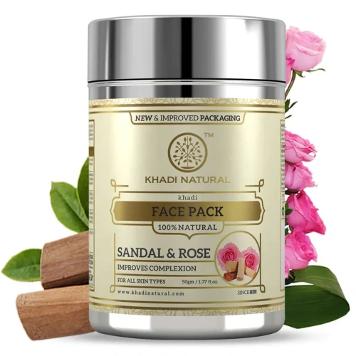 Khadi Natural Маска для лица с Сандалом и Розой 50 г