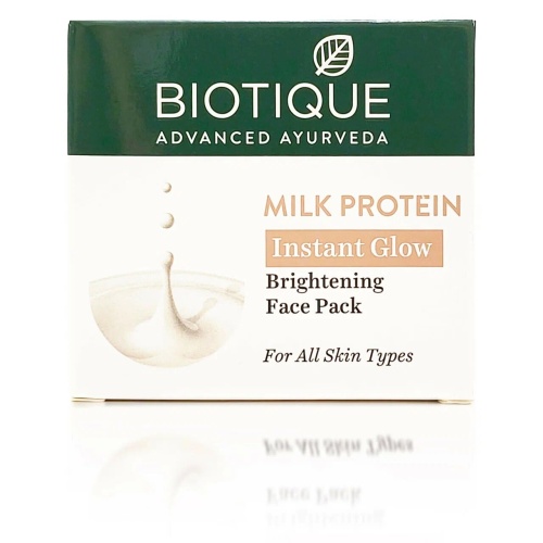 Biotique Milk Protein Instant Glow Face Pack/Биотик Молочным Протеин Маска Для Лица