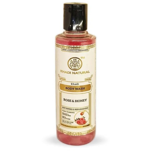 Khadi Natural Гель для душа с Медом и экстрактом Розы 210 мл фото 3