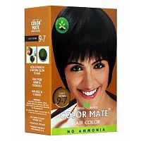 Color Mate Краска для волос, Цвет Светло-Коричневый Тон 9.7, Без Аммиака (5 шт. х 15 г)