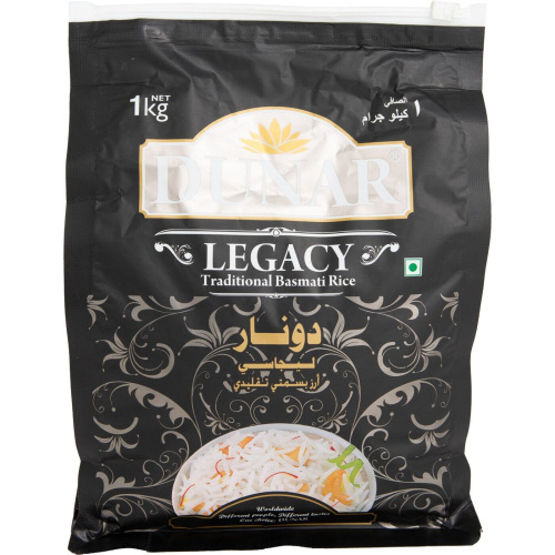 Dunar Legacy Basmati Rice / Рис Басмати Легаси 1 кг фото 3