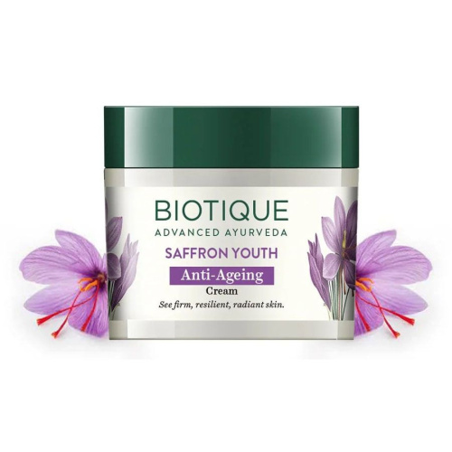 Biotique Saffron Anti-Ageing Cream/Биотик Антивозрастной крем с Шафраном