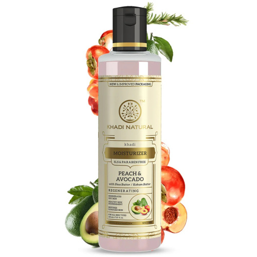 Khadi Natural Увлажняющее Лосьон Персик и Авокадо без СЛС
