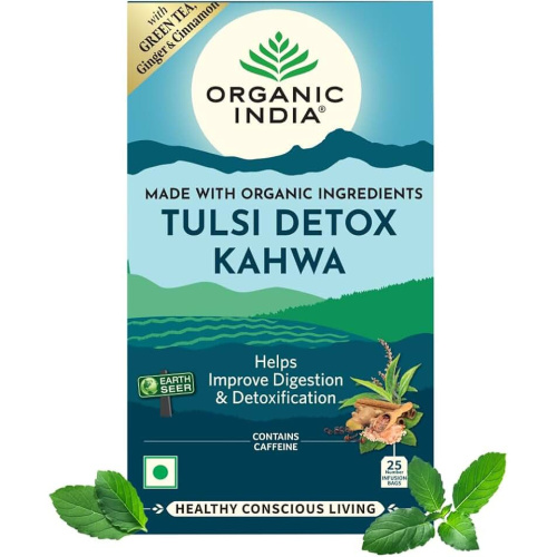 Organic India Tulsi Detox Kahwa Tea /Органик Индия чай Тулси Детокс Кахва фото 4
