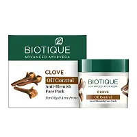Biotique Clove Oil Control Anti-Blemish Face Pack / Биотик Гвоздика Маска Для Лица С Контролем Жирности, Против Пятен 75 г