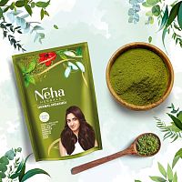 Neha Herbals Hair Mehandi 500g /Краска для Волос Темно-Каштановый