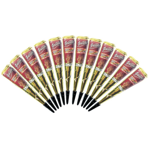 Golecha Хна в конусе Golecha (12 конусов в упаковке), коричневый цвет фото 4