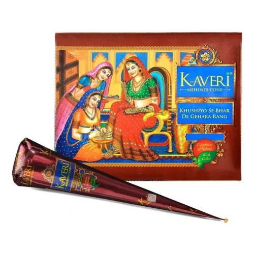 Хна в конусе Kaveri, коричневый цвет