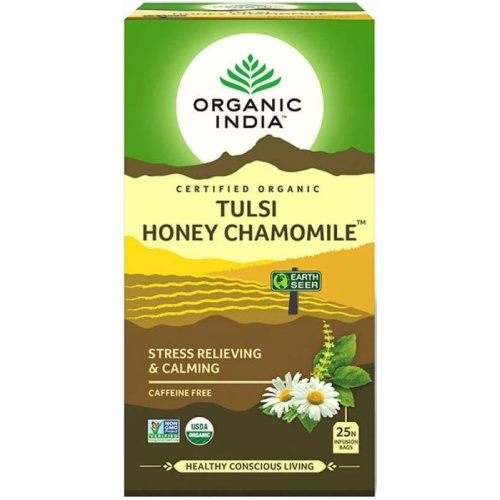 Organic India Tulsi Honey Chamomile Tea /Органик Индия Тулси Мед и ромашка фото 3