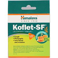 Himalaya Koflet-SF Basil Honey Flavour 6Х10tab / Хималая Кофлет Без Сахара со Вкусом Базилик и Мед 6Х[А+]