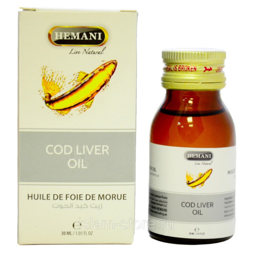 Hemani Cod Liver Oil/ Масло Печени Трески/Рыбий Жир