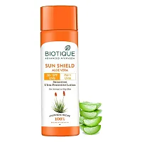 Biotique Aloe vera 30+ SPF UVA/UVB Sunscreen Ultra Soothing Face Lotion/ Биотик Алоэ Вера Солнцезащитный Лосьон 30+ SPF для Лица и Тела