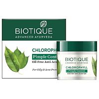 Biotique Chlorophyll Anti Acne Gel/ Биотик Хлорофилл Гель Противоугревой и кожи после удаления волос.
