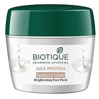 Biotique Milk Protein Instant Glow Face Pack / Биотик Молочным Протеин Маска Для Лица 50 г