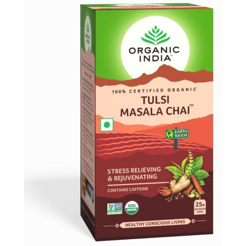 Organic India Tulsi Masala Chai / Масала Чай со Священным Базиликом 25 Чайные пакетики фото 5