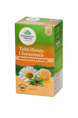 Organic India Tulsi Honey Chamomile Tea / Органик Индия Тулси Мед и ромашка 25 Чайные пакетики фото 3