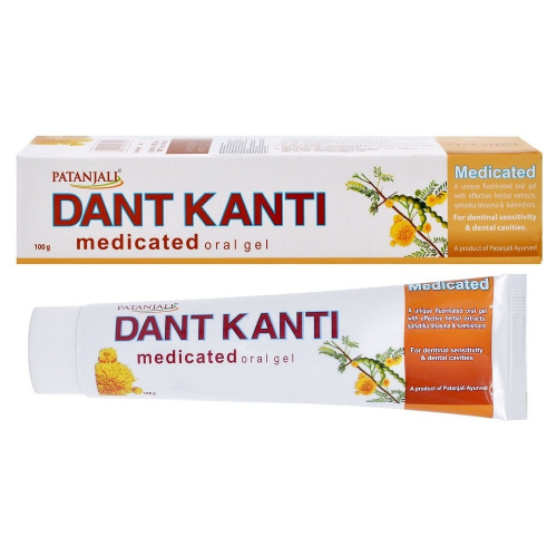 Patanjali Ayurveda Dant Kanti - Medicated Gel / Зубная паста-гель Патанджали фото 3