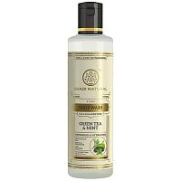 Khadi Natural Гель для душа с мятой и зеленым чаем (без парабенов и СЛС)