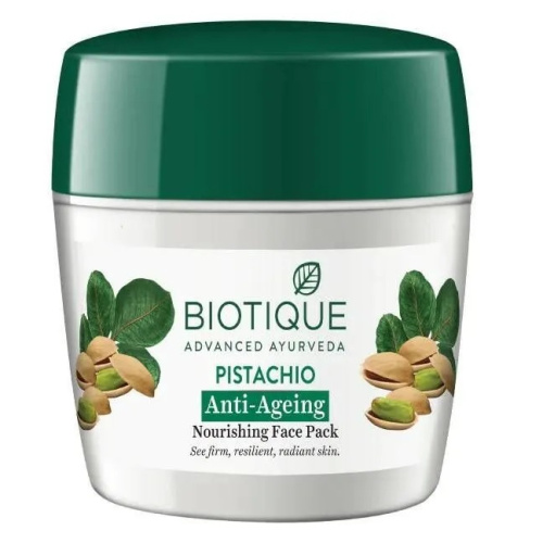 Biotique Pistachio Anti Ageing Nourishing Face Pack/Биотик Фисташковая Антивозрастная Питательная Маска Для Лица фото 4