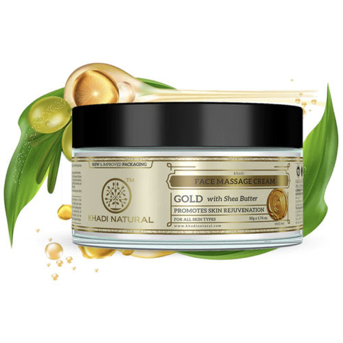 Khadi Natural Крем для Массажа лица с Частичками Золота 50 г