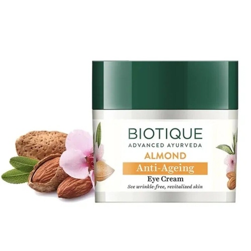 Biotique Almond Anti-Ageing Eye Cream/Биотик Миндаль Антивозрастной Крем Для Кожи Вокруг Глаз