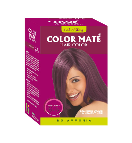 Color Mate Краска Для Волос, Цвет Красное Дерево Тон 9.5, Без Аммиака