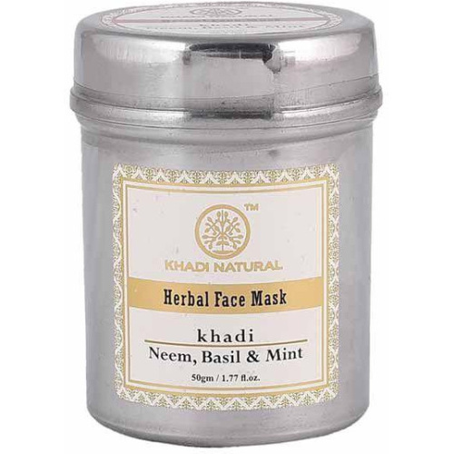 Khadi Natural Маска для лица Ним, Базилик, Мята 50 г