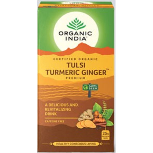 Organic India Tulsi Ginger Turmeric Tea /Органик Индия Чай Тулси, Имбирь, Куркума фото 2