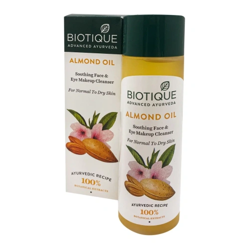 Biotique Almond Oil Eye Makeup Cleanser / Биотик Миндаль успокаивающее тоник для снятия макияжа 120 мл