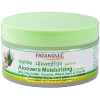 Patanjali Увлажняющий Крем Алоэ Вера с Маслом Ши, Кокосом, Ростками Пшеницы и Оливковым Маслом 50 г