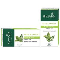 Biotique Basil & Parsley Soap/Биотик Базилик и Петрушка Мыло.