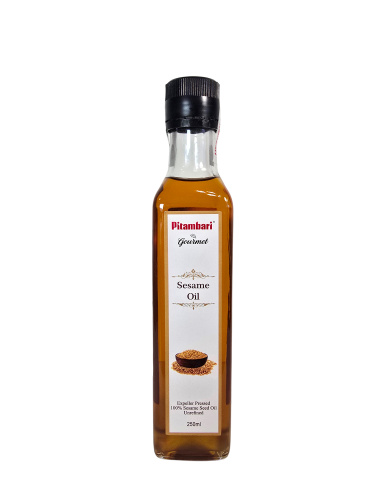 Pitambari Sesame Oil Dark 250ml / Кунжутное масло 250 мл