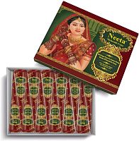 Neeta Хна для боди-арта (12 конусов в упаковке), коричневый цвет. Конусы Jumbo (30 г)