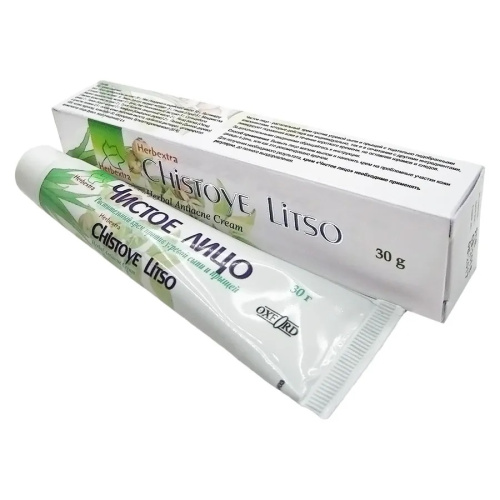 Oxford Herbextra Herbal Anti Acne Cream Chistoe Litso 30g / Крем Против Угревой Сыпи и Прыщей "Чистое Лицо" фото 3