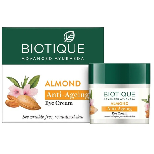Biotique Almond Anti-Ageing Eye Cream/Биотик Миндаль Антивозрастной Крем Для Кожи Вокруг Глаз фото 4