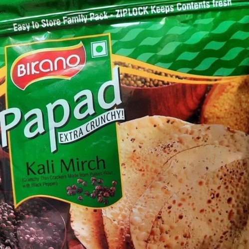 Bikano Papad Kali Mirch/ Папад Кали Мирч Лепешка с Черным Перцем