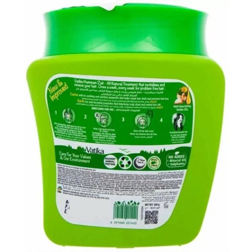 Dabur Vatika Hair Fall Control Hair Mask / Дабур Ватика Маска Контроль Выпадения для Волос 500 г фото 3