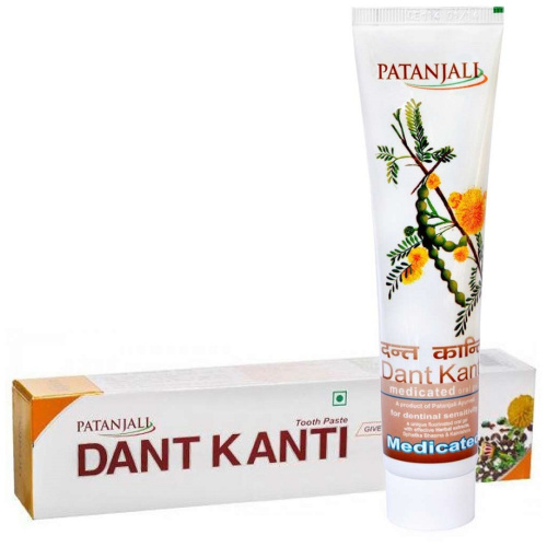 Patanjali Ayurveda Dant Kanti - Medicated Gel / Зубная паста-гель Патанджали фото 4