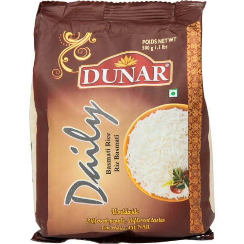 Dunar Daily Basmati Rice / Рис Басмати Дэйли 0,5 кг