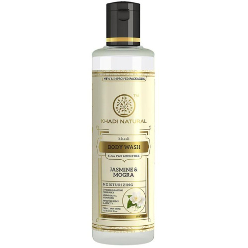 Khadi Natural Гель для душа c экстрактом жасмина и монгры (без парабенов и СЛС) 210 мл