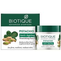 Biotique Pistachio Anti Ageing Nourishing Face Pack/Биотик Фисташковая Антивозрастная Питательная Маска Для Лица