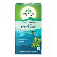 Organic India Tulsi Peppermint / Органик Индия Тулси Мята перечная Тулси 25 Чайные пакетики