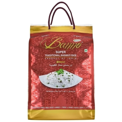 Banno Super Traditional Basmati Rice / Рис Басмати Супер Традиционный 5 кг фото 3