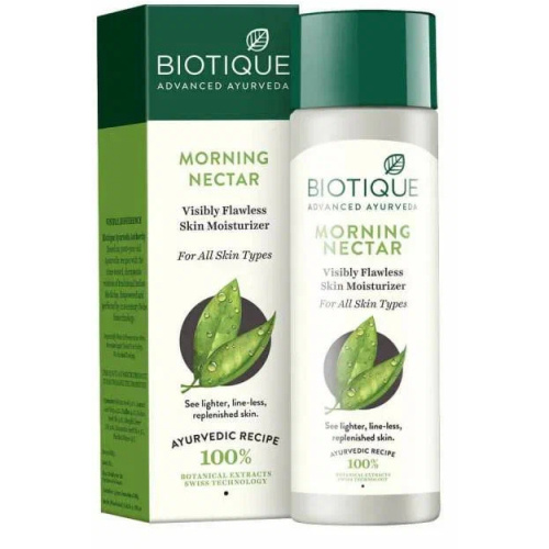 Biotique Morning Nectar Skin Visibly Flawless Skin Moisturizer/Биотик  Утренний Нектар Лосьон фото 3